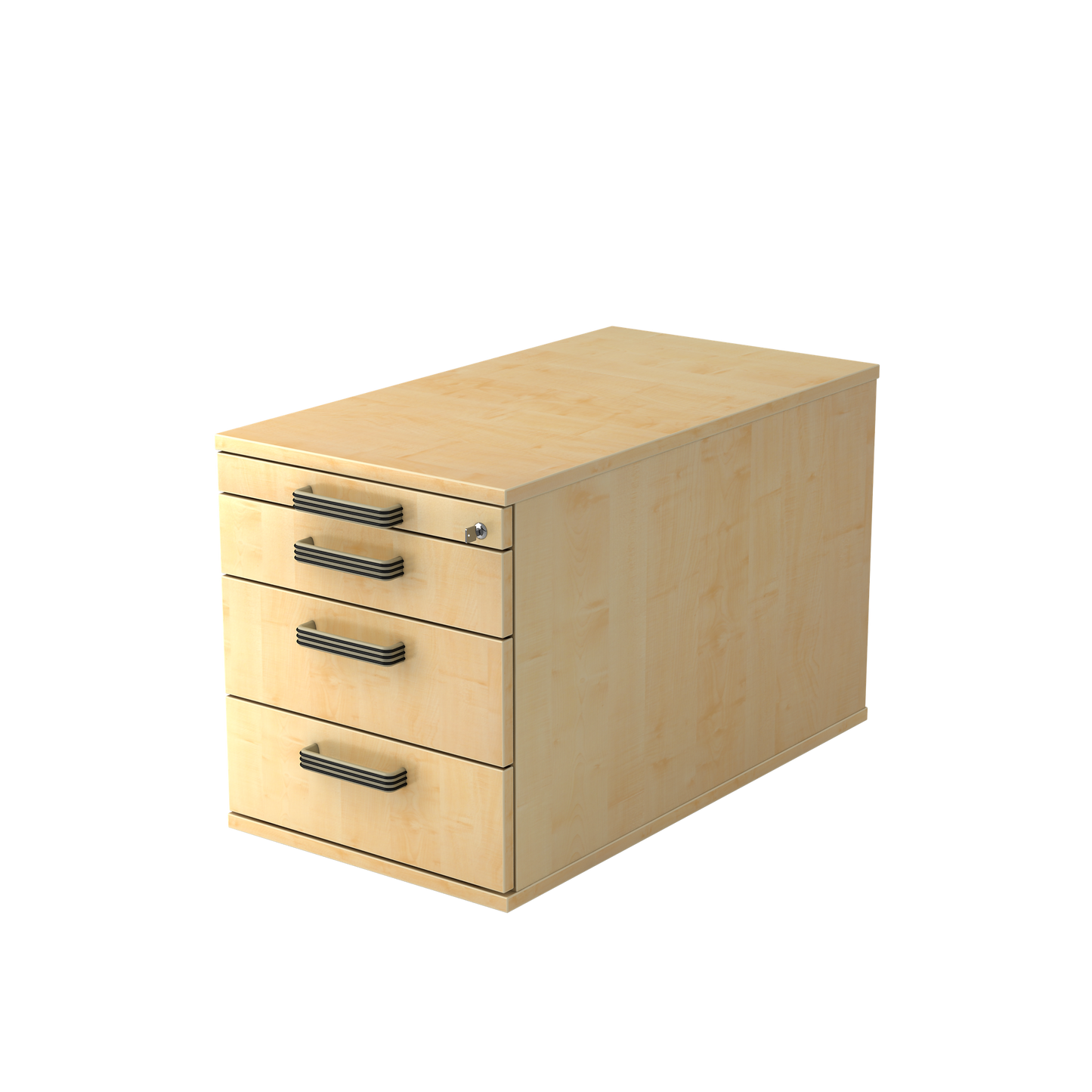MC MyContainer mit Streifengriffen und 4 Schubladen - Ahorndekor - 6014778