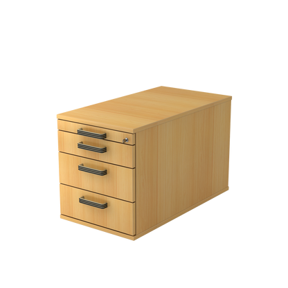 MC MyContainer mit Streifengriffen und 4 Schubladen - Buchendekor - 6014780