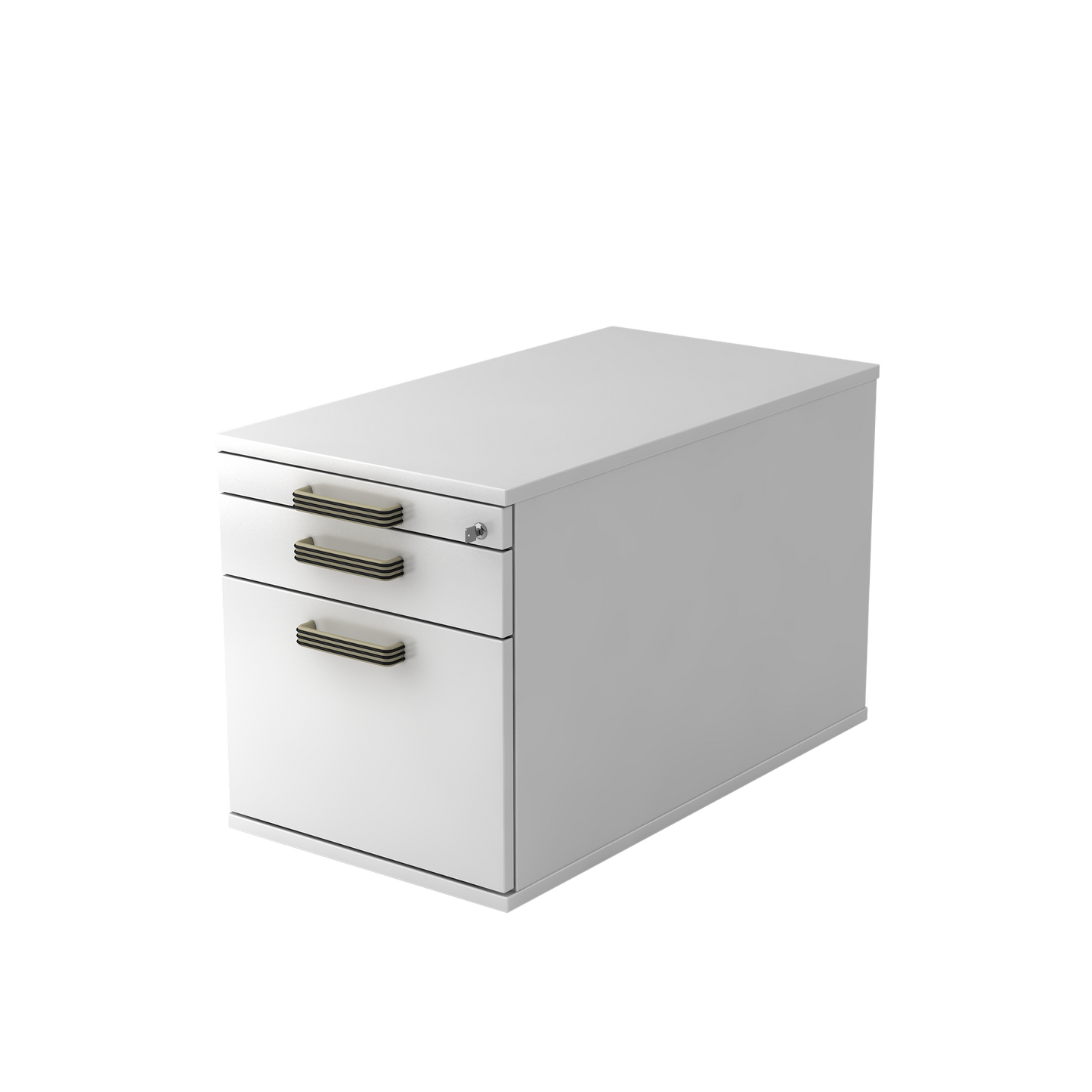 MC MyContainer mit Streifengriffen und Hängeregister - Weiss - 6014806