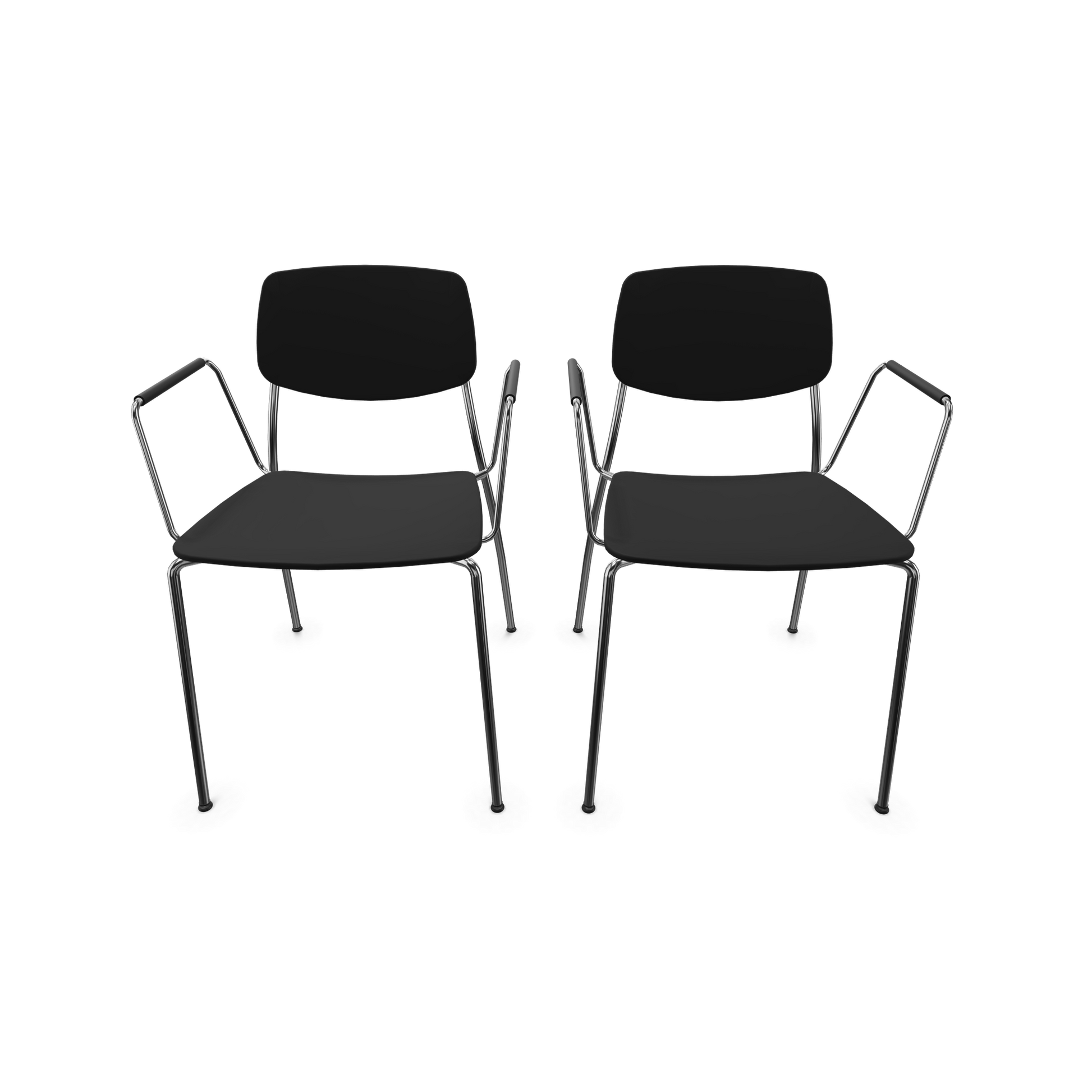 Dietiker Felber C14 Stuhl 4-Fuss Metall mit Armlehnen - 6015386