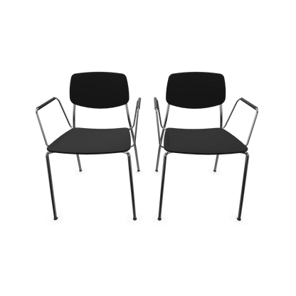 Dietiker Felber C14 Stuhl 4-Fuss Metall mit Armlehnen - 6015386