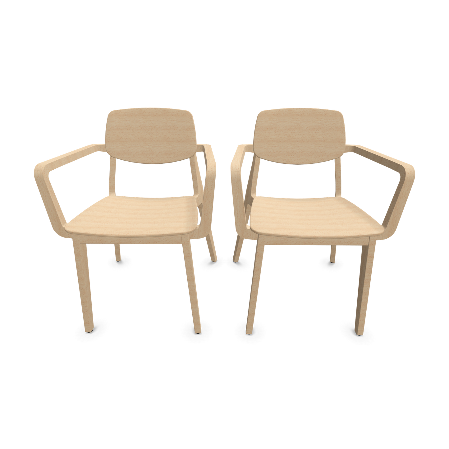 Dietiker Felber C14 Stuhl 4-Fuss Holz mit Armlehnen - 6015386