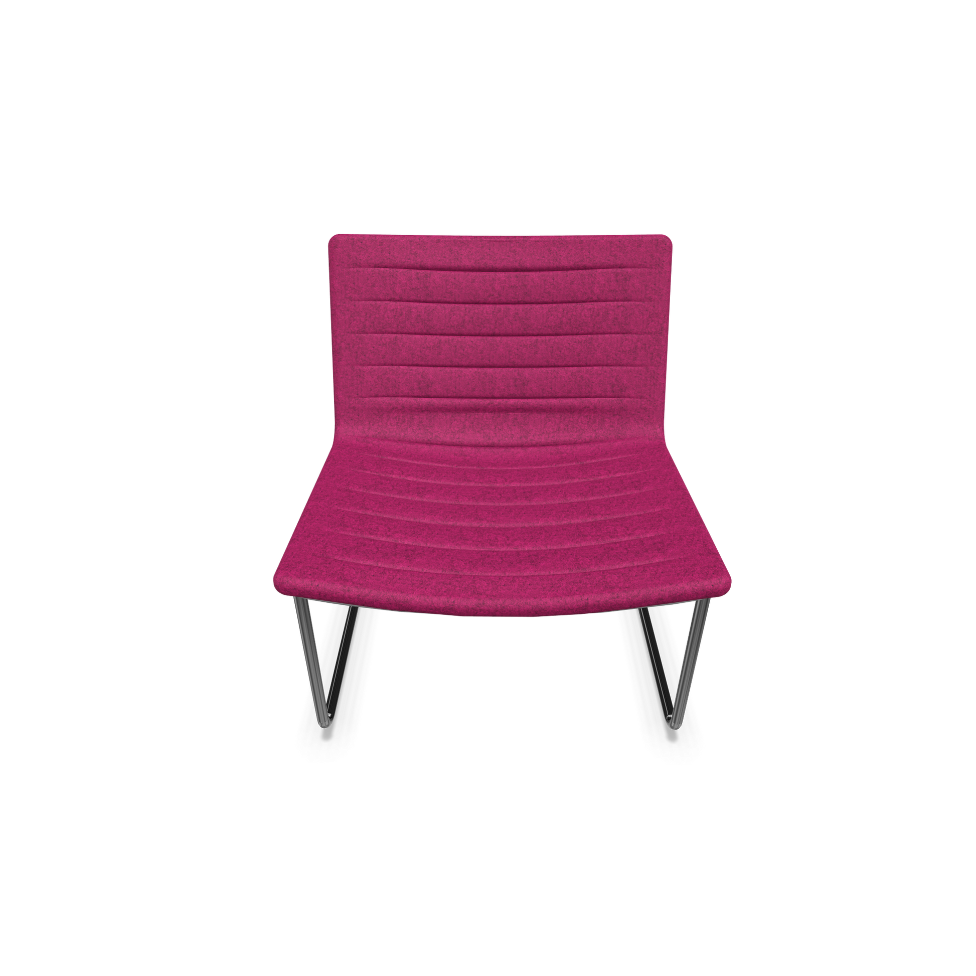 Narbutas Vegas Lounge Chair - gesteppt - Brombeere melange Frontansicht - 6019023