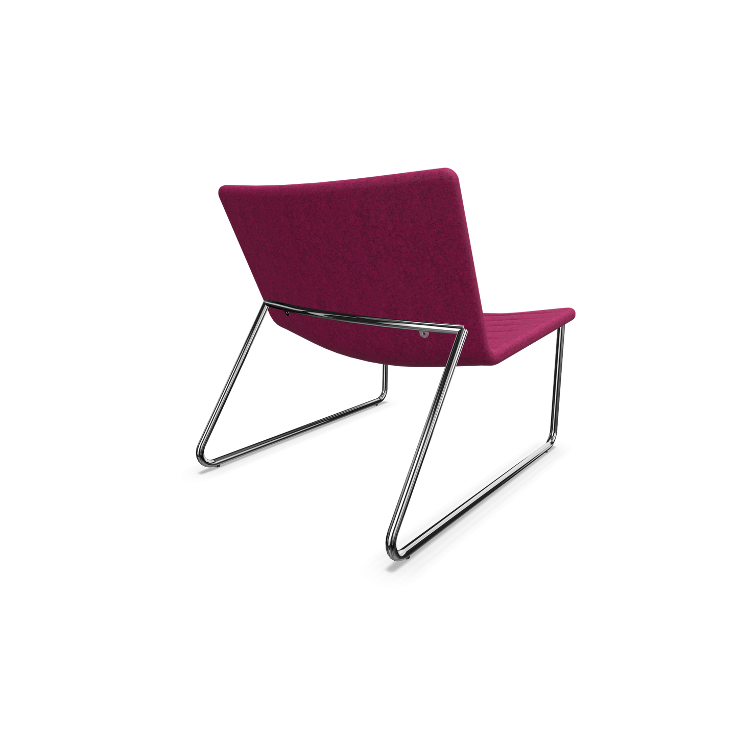 Narbutas Vegas Lounge Chair - gesteppt - Brombeere melange Ansicht von hinten - 6019023