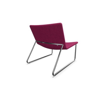 Narbutas Vegas Lounge Chair - gesteppt - Brombeere melange Ansicht von hinten - 6019023