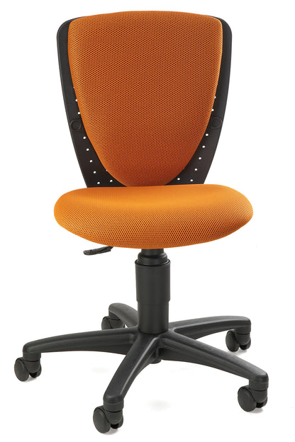 Topstar High S'Cool 3 Bürodrehstuhl Orange mit schwarzem Fusskreuz - 6019065