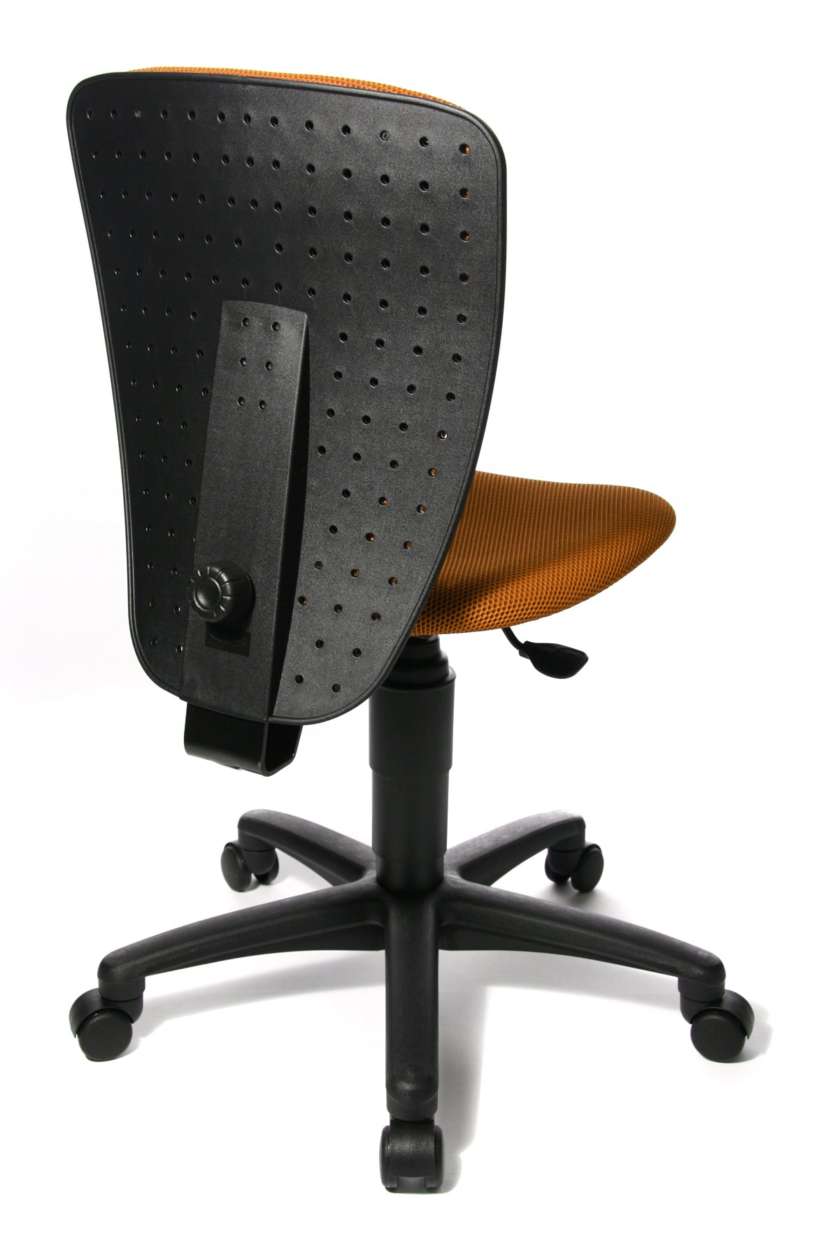 Topstar High S'Cool 3 Bürodrehstuhl Orange seitliche Ansicht von hinten - 6019065