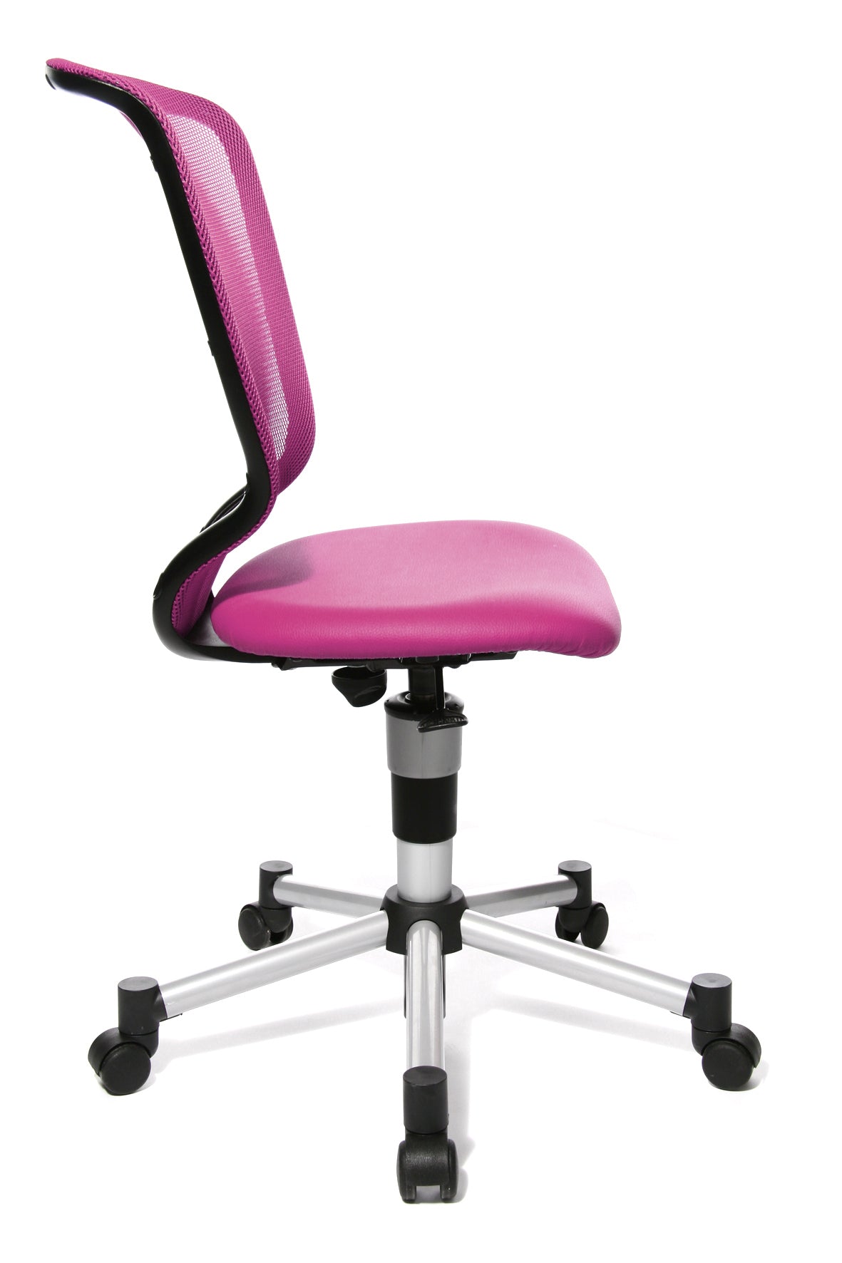 Topstar Titan Junior Bürodrehstuhl Pink mit silbergrauem Fusskreuz - 6019073