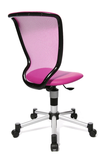 Topstar Titan Junior Bürodrehstuhl Pink seitliche Ansicht von hinten - 6019073