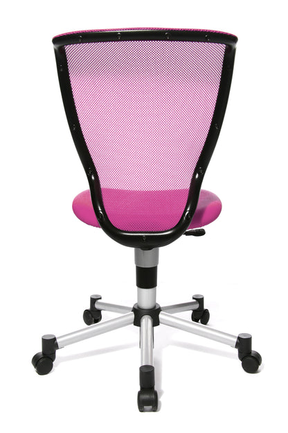 Topstar Titan Junior Bürodrehstuhl Pink Ansicht von hinten - 6019073