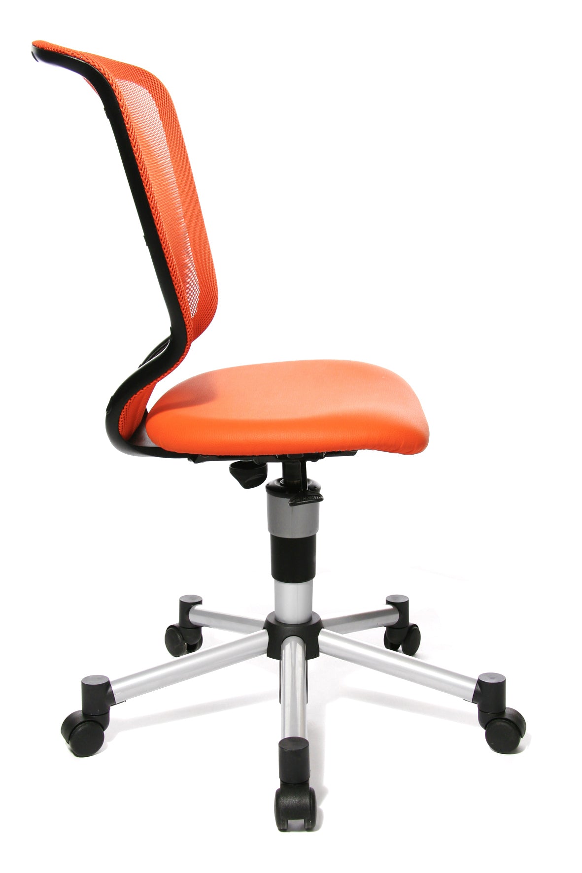Topstar Titan Junior Bürodrehstuhl Orange mit silbergrauem Fusskreuz - 6019076