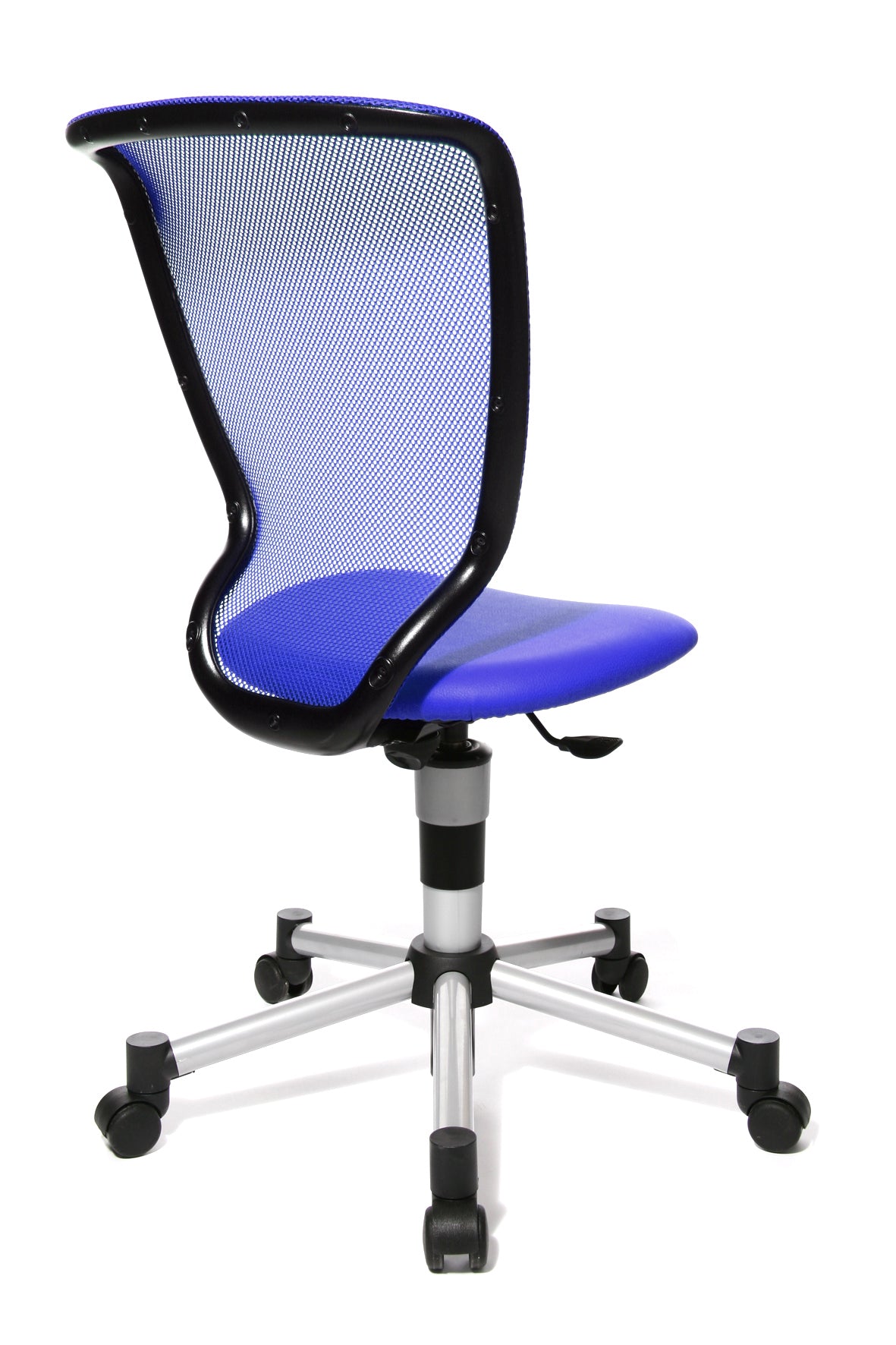 Topstar Titan Junior Bürodrehstuhl Blau seitliche Ansicht von hinten - 6019077