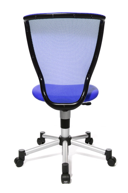Topstar Titan Junior Bürodrehstuhl Blau Ansicht von hinten - 6019077