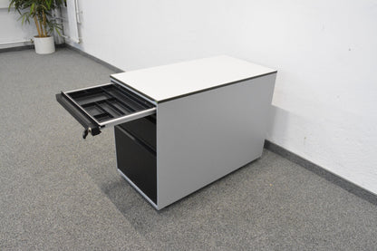 Lista Office Serie L Roll-Korpus mit Vollkern Abdeckplatte weiss - 6019146