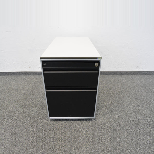 Lista Office LO Serie L Roll-Korpus 800mm - Silbergrau-Schwarz - ohne Schlüssel