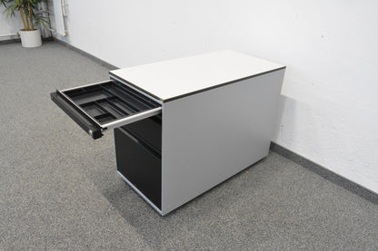 Lista Office Serie L Roll-Korpus mit Vollkern Abdeckplatte weiss - 6019147