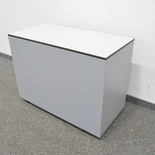 Lista Office LO Serie L Roll-Korpus 800mm - Silbergrau-Schwarz - ohne Schlüssel