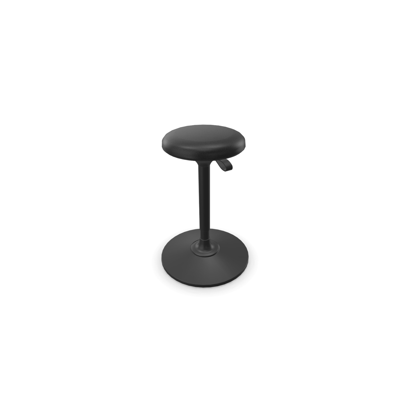 Narbutas Wobby Sitz-Steh-Hocker Gestell Schwarz - Bezug Stoff Schwarz - 6019221