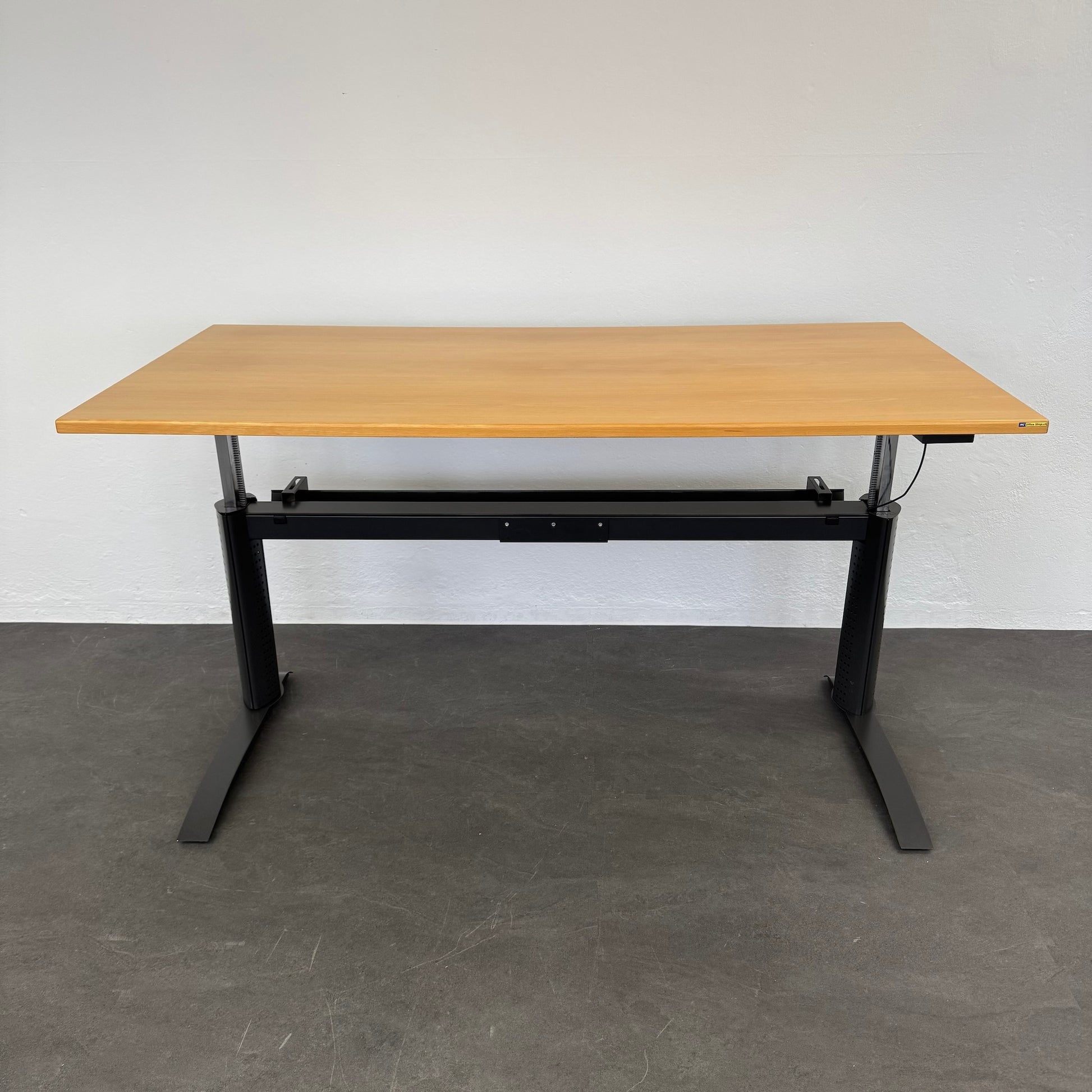 ZKD Joker Sitz-Steh-Schreibtisch Tischplatte Buchenfurnier