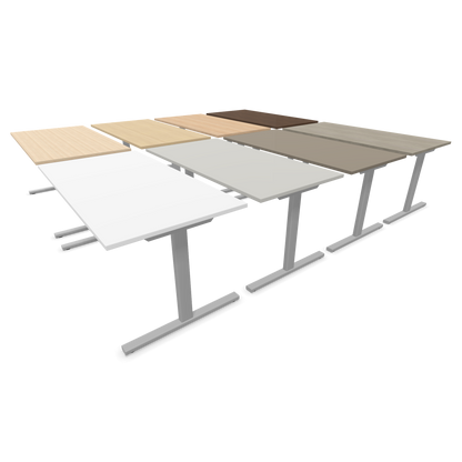 T-Easy Schreibtisch an einem 2er Arbeitsplatz