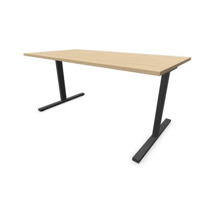 T-Easy Schreibtisch 1600x800mm, Gestell Anthrazit, Material Spanplatte, Tischplatte Eichendekor gebleicht