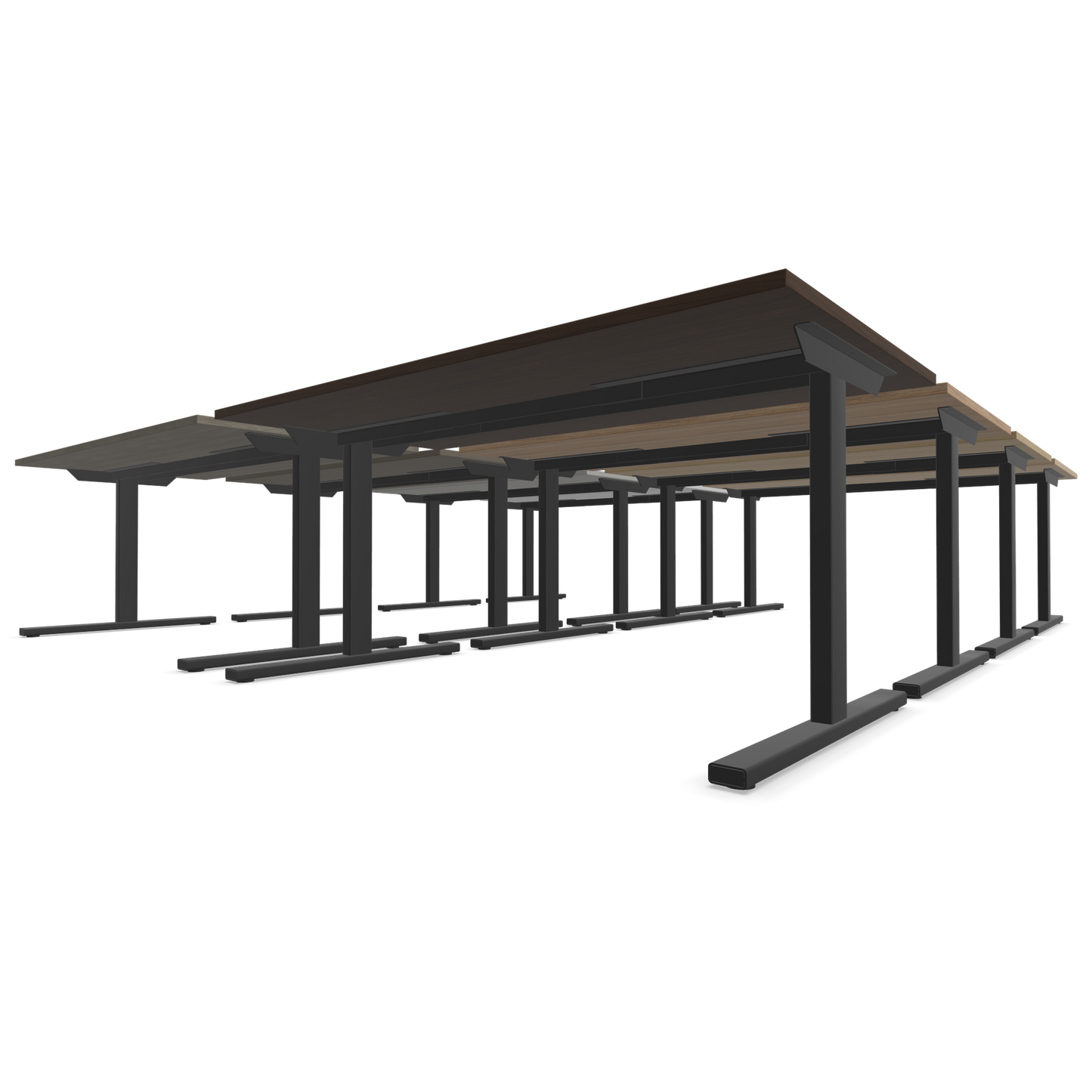 Narbutas T-Easy Schreibtisch Gestell Dunkelgrau
