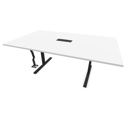 Narbutas T-Easy-2000x1200mm, Gestell Schwarz, Tischplatte Weiss - 6019684