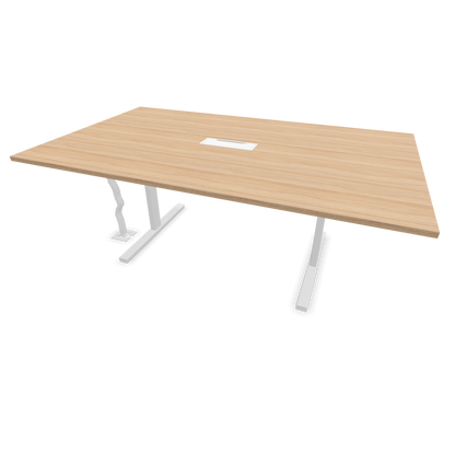 Narbutas T-Easy-2000x1200mm, Gestell Weiss, Tischplatte Bersteineichendekor mit Struktur - 6019688