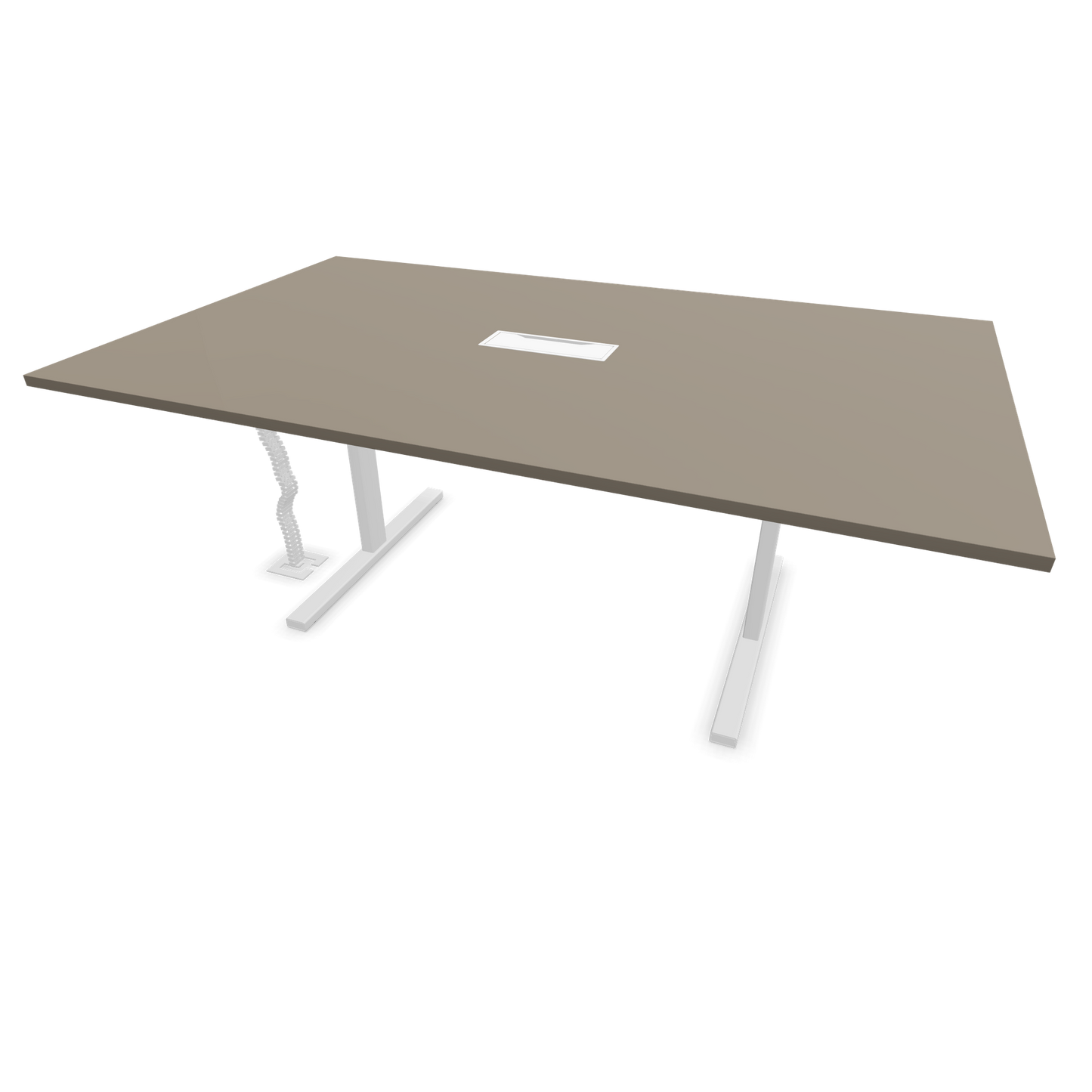 Narbutas T-Easy-2000x1200mm, Gestell Weiss, Tischplatte Cubanitgrau