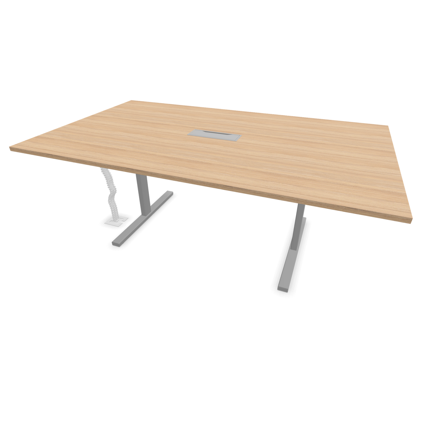 Narbutas T-Easy-2000x1200mm, Gestell Silbergrau, Tischplatte Bersteineichendekor mit Struktur