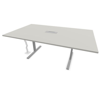 Narbutas T-Easy-2000x1200mm, Gestell Silbergrau, Tischplatte Perlgrau - 6019702