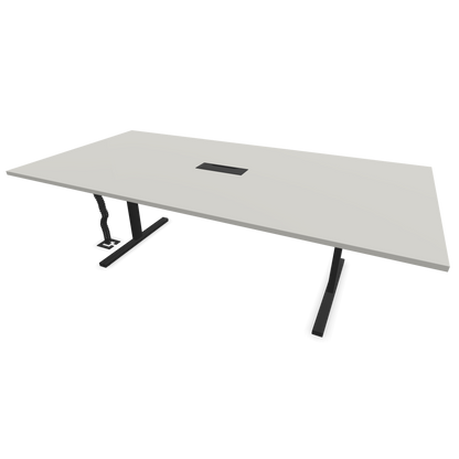 Narbutas T-Easy-2400x1200mm, Gestell Schwarz, Tischplatte Perlgrau - 6019717