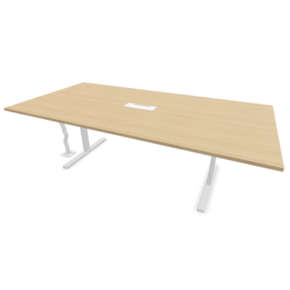 Narbutas T-Easy-2400x1200mm, Gestell Weiss, Tischplatte Eichendekor gebleicht - 6019718