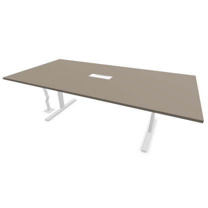 Narbutas T-Easy-2400x1200mm, Gestell Weiss, Tischplatte Cubanitgrau - 6019724