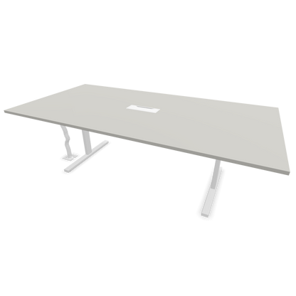 Narbutas T-Easy-2400x1200mm, Gestell Weiss, Tischplatte Perlgrau - 6019725