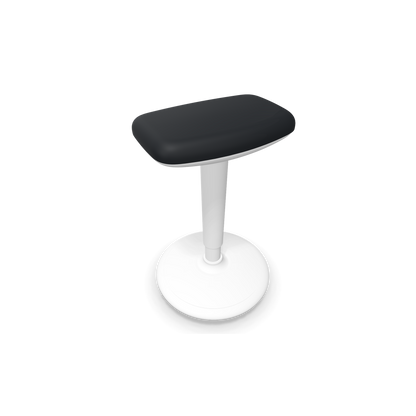König + Neurath QUICK.III Hocker/Stehhilfe Gestell Weiss - mit Stoff Schwarz - 6019757