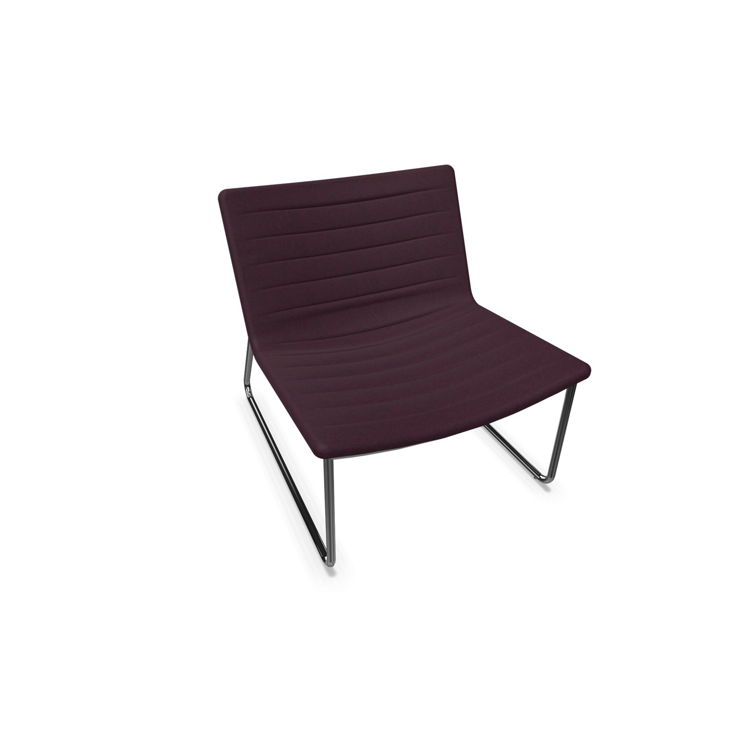 Narbutas Vegas Lounge Chair - gesteppt - Bordeaux - Rot melange - 6019845