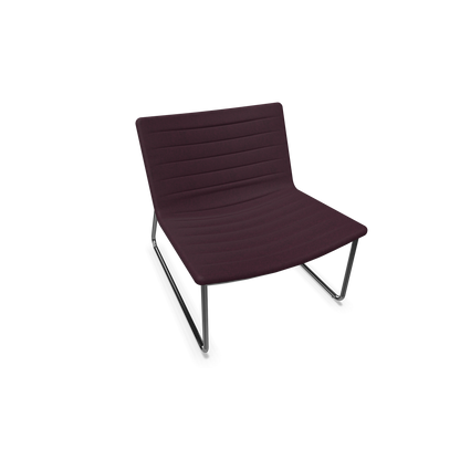 Narbutas Vegas Lounge Chair - gesteppt - Bordeaux - Rot melange - 6019845