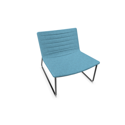 Narbutas Vegas Lounge Chair - gesteppt - Hellblau melange - 6019847