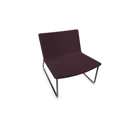 Narbutas Vegas Lounge Chair - Bordeaux - Ro melange - 6019866