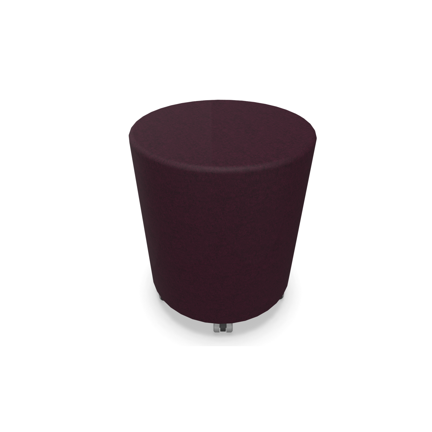 Narbutas Giro Roll-Hocker 400mm rund - 490mm hoch - Stoffbezug Bordeaux - Rot melange - 6019886