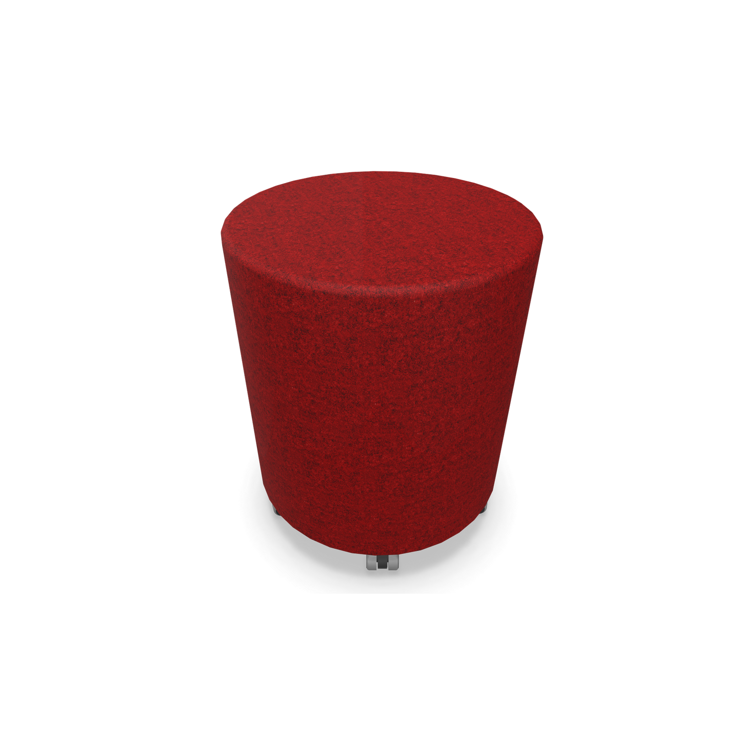 Narbutas Giro Roll-Hocker 400mm rund - 490mm hoch - Stoffbezug Rot melange - 6019892