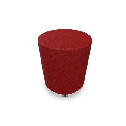 Narbutas Giro Roll-Hocker 400mm rund - 490mm hoch - Stoffbezug Rot melange - 6019892