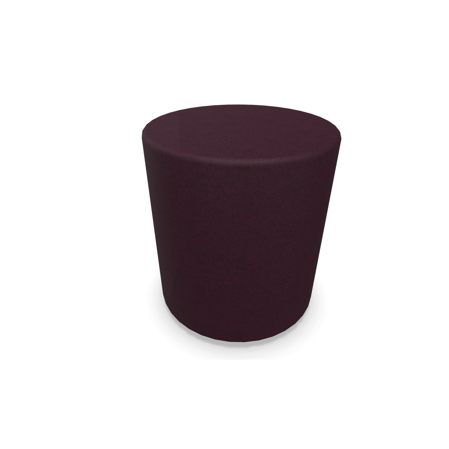 Narbutas Giro Hocker 400mm rund - 450mm hoch - Stoffbezug Bordeaux - Rot melange - 6019906