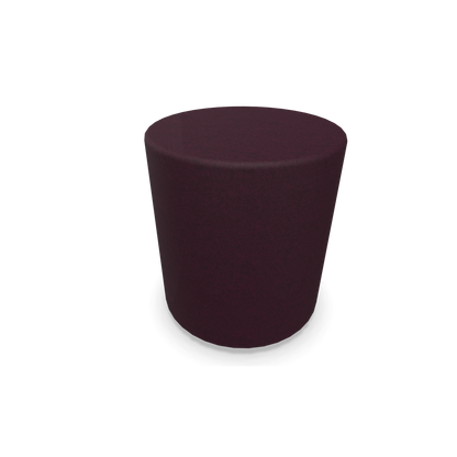 Narbutas Giro Hocker 400mm rund - 450mm hoch - Stoffbezug Bordeaux - Rot melange - 6019906