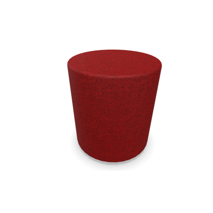 Narbutas Giro Hocker 400mm rund - 450mm hoch - Stoffbezug Rot melange - 6019913