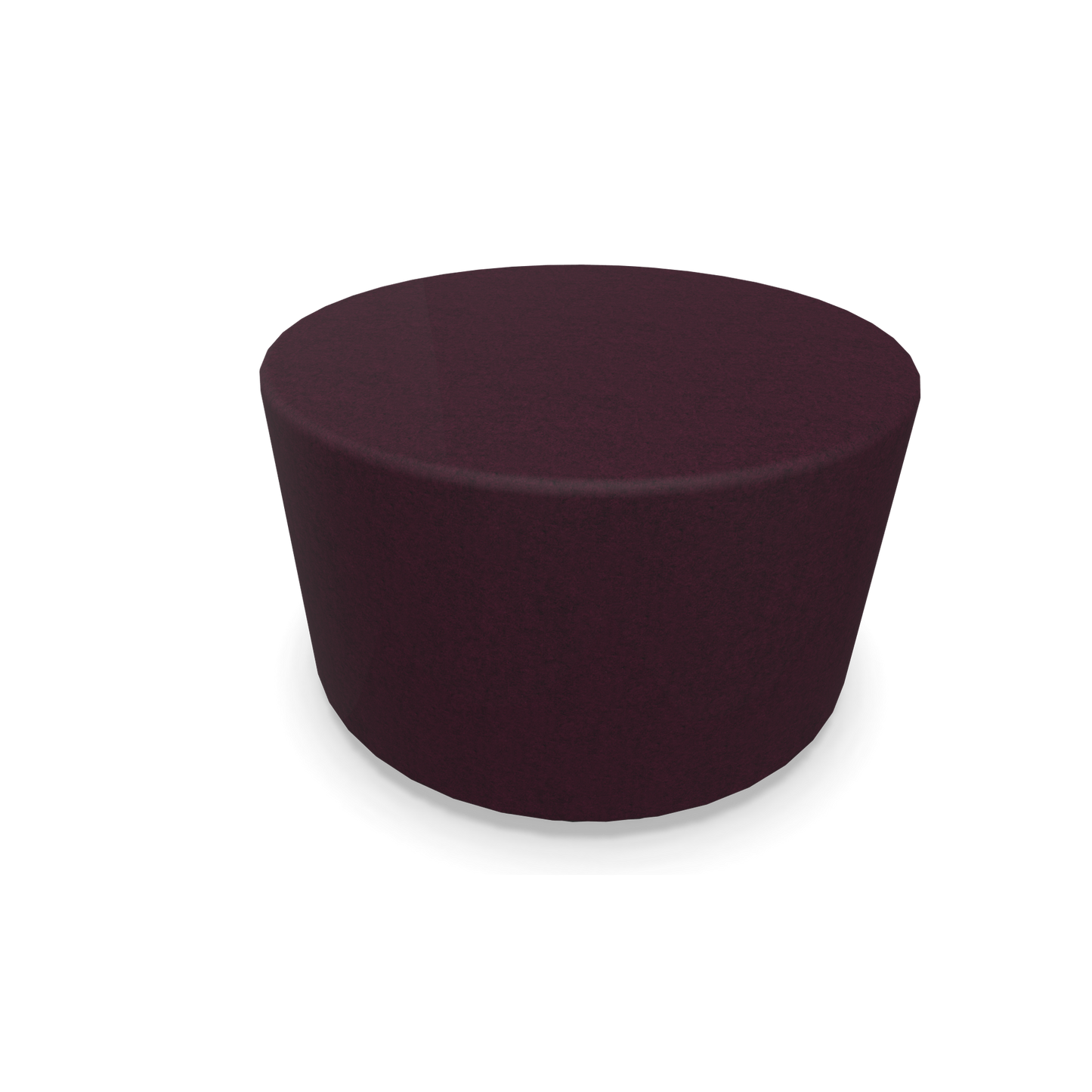 Narbutas Giro Hocker 600mm rund - 350mm hoch - Stoffbezug Bordeaux - Rot melange - 6019927
