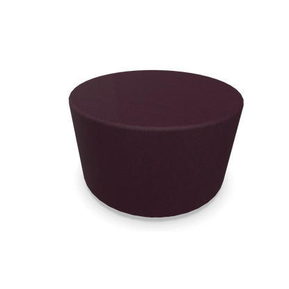 Narbutas Giro Hocker 600mm rund - 350mm hoch - Stoffbezug Bordeaux - Rot melange - 6019927