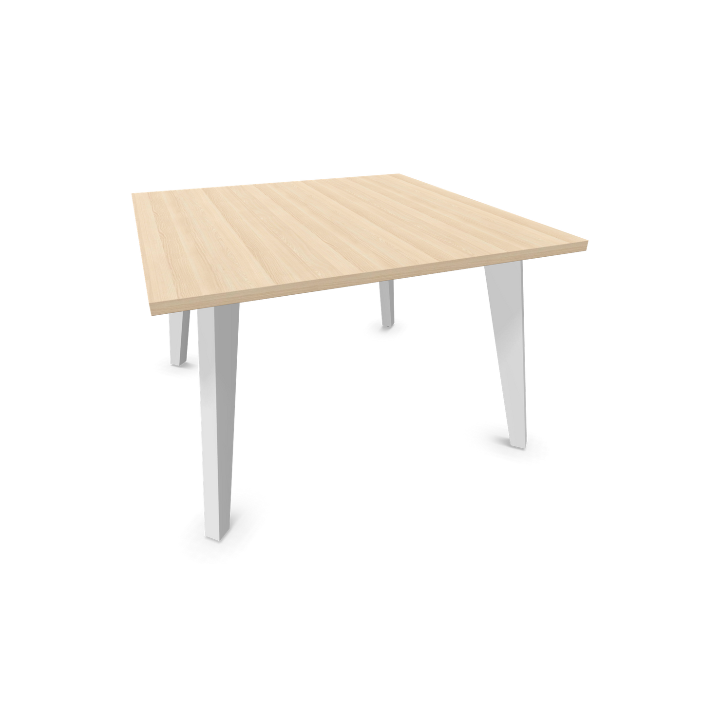Narbutas Amber Lounge Table - Gestell Weiss - Quadratisch - Eschendekor sandbeige - 6019961