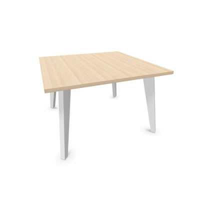 Narbutas Amber Lounge Table - Gestell Weiss - Quadratisch - Eschendekor sandbeige - 6019961